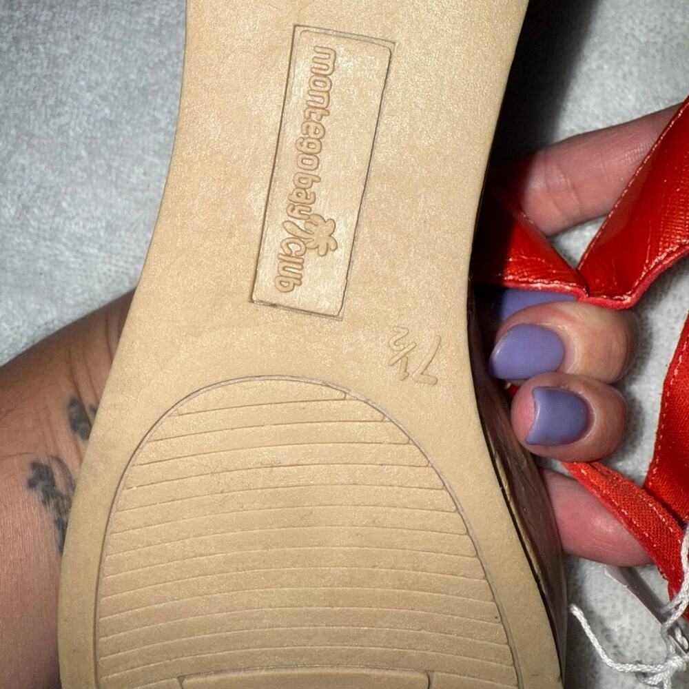 Sandals flip flop wedge -7.5 - Picture 5 of 5